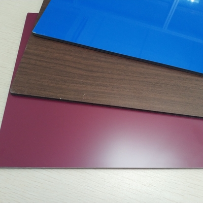 Wood Grain Corrugated Composite Panels , Aluminium Composite Panel Grandland Decorative