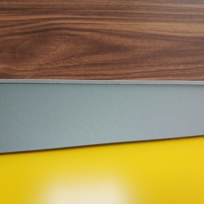 Circular Cladding Wood Grain Aluminum Composite Panel Embossed Surface Density 2.5%