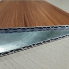 Wooden Marble Series PVDF Aluminum Composite Panel , Aluminium Core Panel