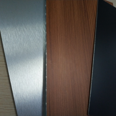 304 316 Brushed Embossed Stainless Steel Plastic Composite Panels , Composite Metal Panel