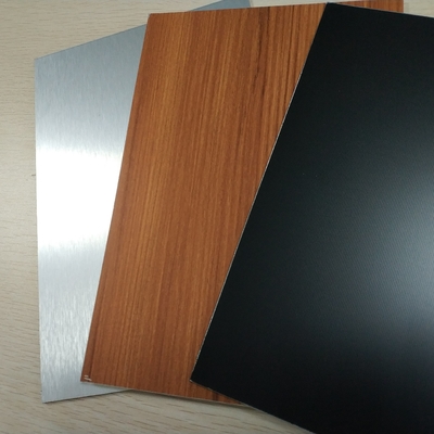 304 316 Brushed Embossed Stainless Steel Plastic Composite Panels , Composite Metal Panel