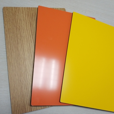 2mm 3mm 4mm 5mm Thick Solid Aluminum Composite Panel , Composite Metal Panel Gloss White