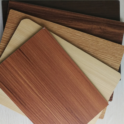 4mm Thick Wood Grain Aluminum Core Panel For Indoor Outdoor Decoration