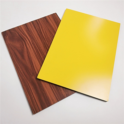 3mm,5mm,6mm Thick Wood Grain Aluminum Composite  Panel For Indoor Outdoor Decoration