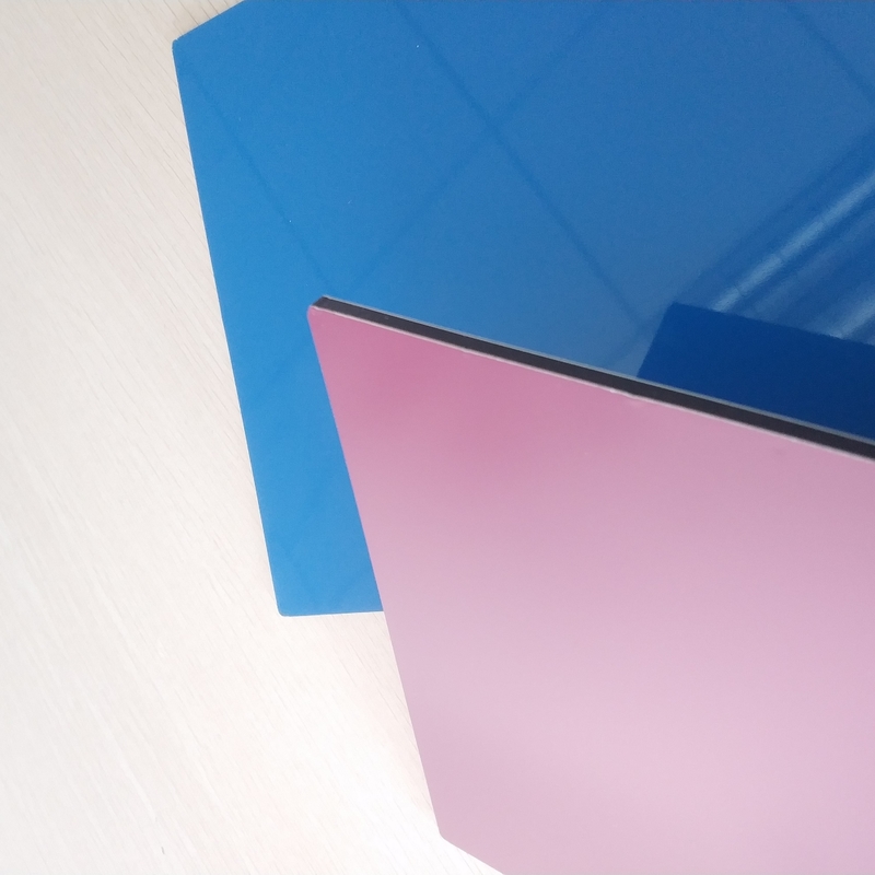 Thickness 1.8mm Aluminum Composite Panel Blue Coating Malls Hotel Decoration