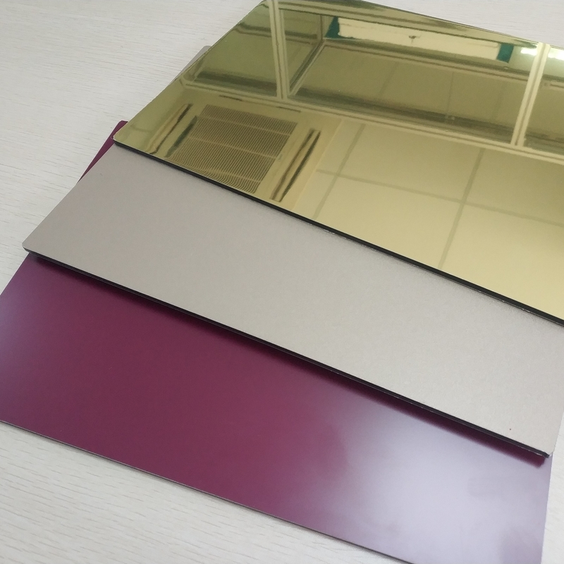 High Reflective Rate Aluminum Mirror Sheet Glass Processing Anodized Stable