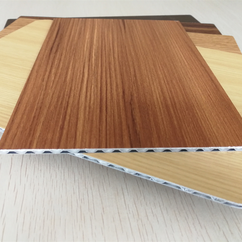 Light Weight Fireproof Wood Grain Aluminium Core Panel , Aluminium Advertising Boards