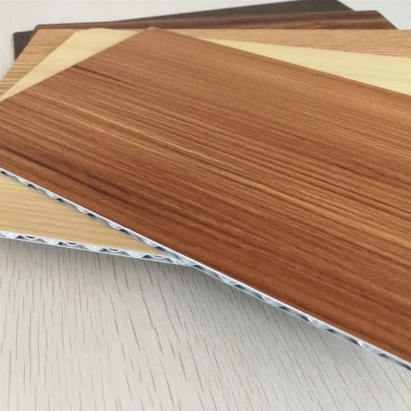 4mm Thick Wood Grain Aluminum Core Panel For Indoor Outdoor Decoration